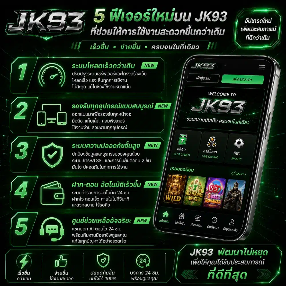 5 ฟีเจอร์ใหม่บน JK93 ที่ช่วยให้การใช้งานสะดวกขึ้นกว่าเดิม
